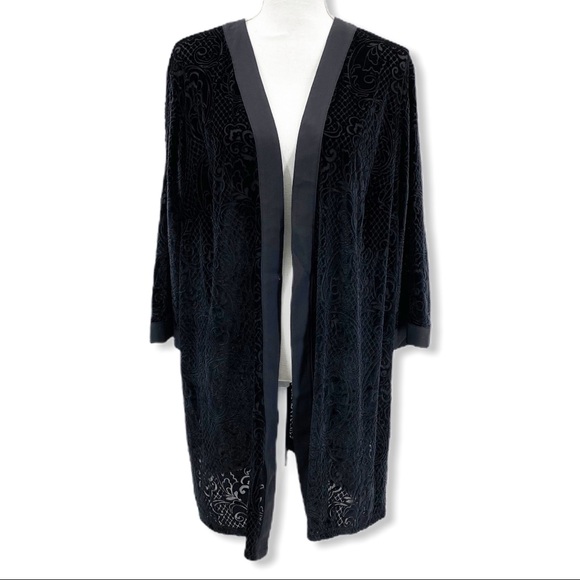 plus size velvet cardigans